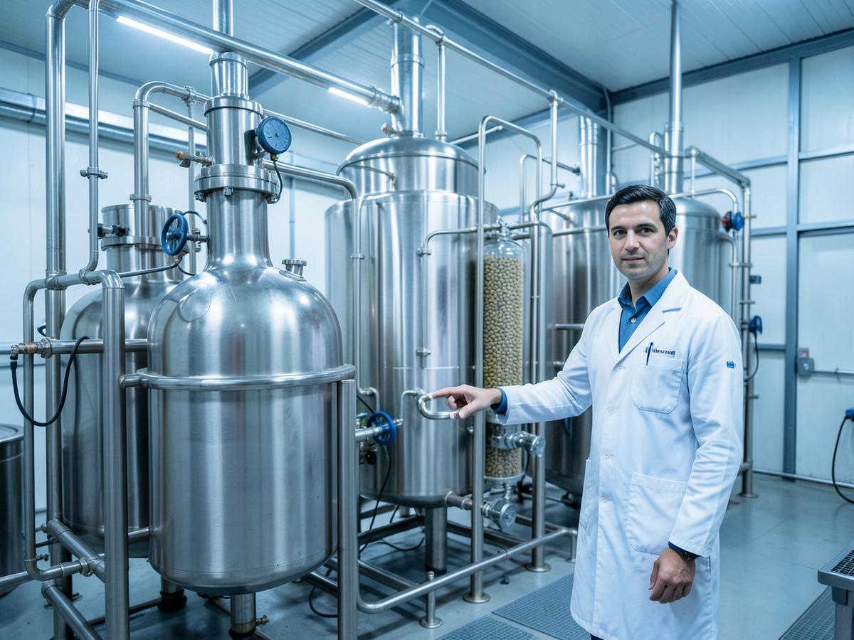 Imagem ilustrativa de laboratório e biotecnologia